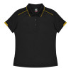 Hamilton Womens Polos Black Gold